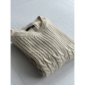 SHEIN Cable Knit Sweater - Cream - Size M